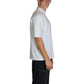 T-Shirt in weiß mit Stehkragen (Unisex)